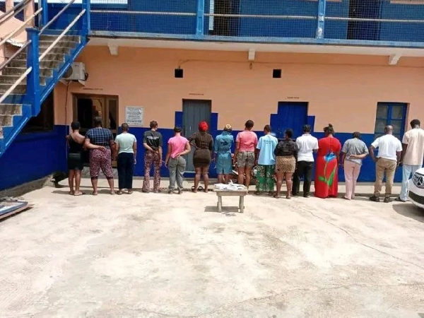 The suspects arrested in Ghana