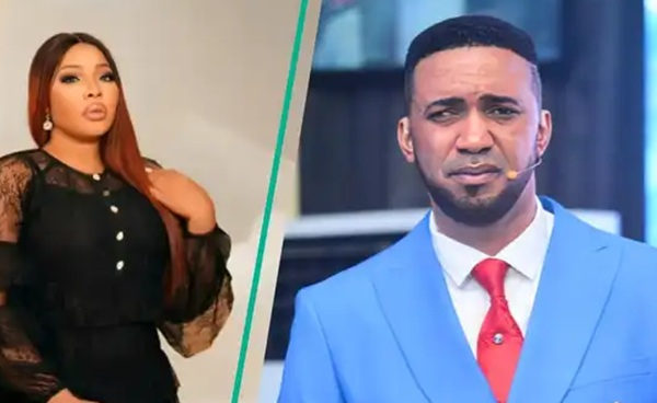 A photo collage of Nollywood actress Doris Ogala and Pastor Chris Okafor