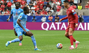 Cristiano Ronaldo against the Democratic Republic of Congo