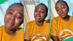 Lady cries out after facing deportation from the UK
