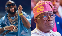 A photo of Davido and President Bola Tinubu