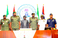 Tinubu and service chiefs Tinubu and service chiefs