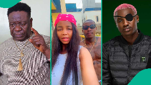 Mr Ibu's widow and Ruger spotted