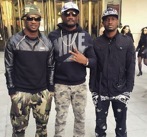 Jude Okoye (M) with Peter and Paul