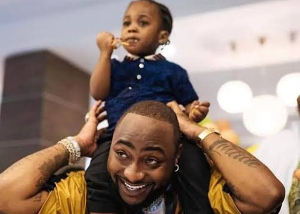 A photo of Davido and his son, Ifeanyi