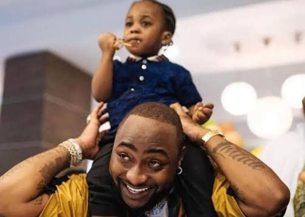 A photo of Davido and his son, Ifeanyi