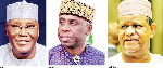 Former Vice President, Atiku Abubakar, Rotimi Amaechi and former banker Mohammed Hayatu-Deen