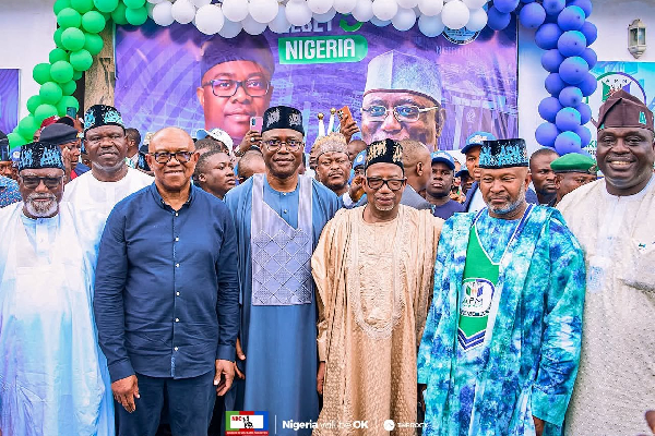 Peter Obi, Seyi Makinde and Bala Mohammed (from second left)