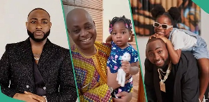 Davido, his father and daughter