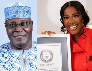 Atiku Abubakar and Hilda Baci