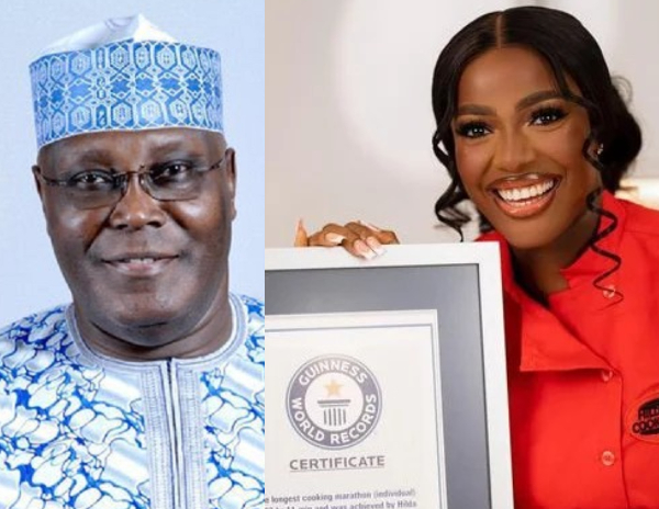 Atiku Abubakar and Hilda Baci