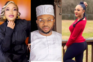 Tonto Dikeh, Churchill, and ex wife