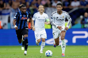Real Madrid midfielder Jude Bellingham and Ademola Lookman