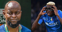 L-R: Finidi George, Victor Osimhen