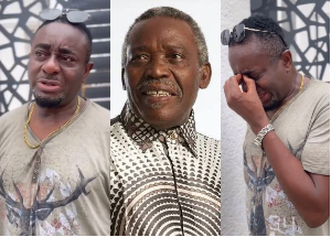Emeka Ike crying over death of Olu Jacobs Emeka Ike crying over death of Olu Jacobs