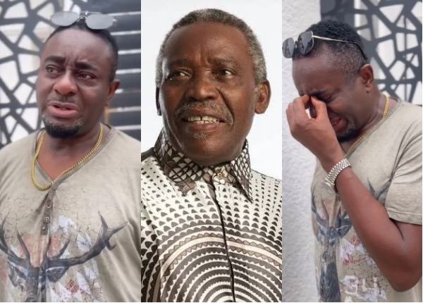 Emeka Ike crying over death of Olu Jacobs