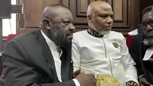Nnamdi Kanu and lawyers