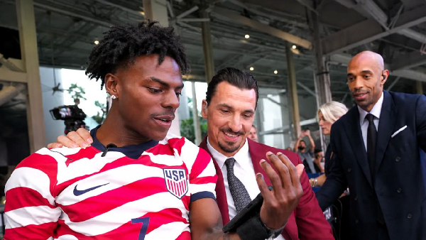 iShowspeed, Zlatan Ibrahimovic and Thiery Henry