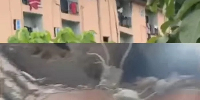 Collapsed building