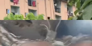 Collapsed building