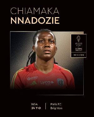 Chiamaka Nnadozie nominated for 2025 Yachine Women's Trophy