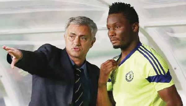 Jose Mourinho and Mikel Obi