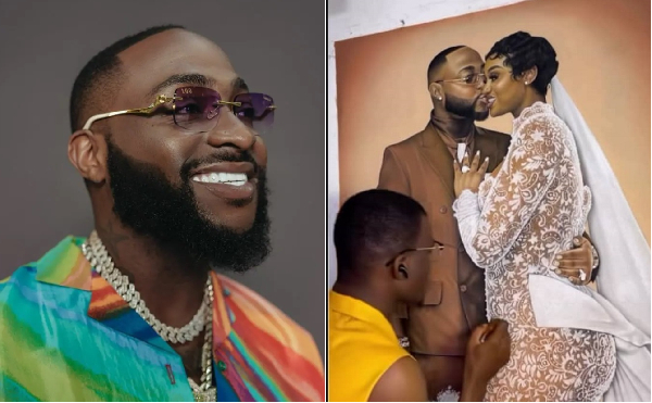 Davido surprises an artist, promises to buy the art work