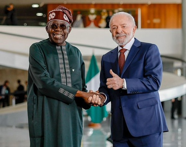 President Bola Tinubu and President Luiz Inácio Lula da Silva
