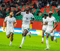 Super Eagles stars Akor Adams and Chidera Ejuke were in action against Gabon