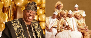 Billionaire buisnessman Razaq Okoya and family