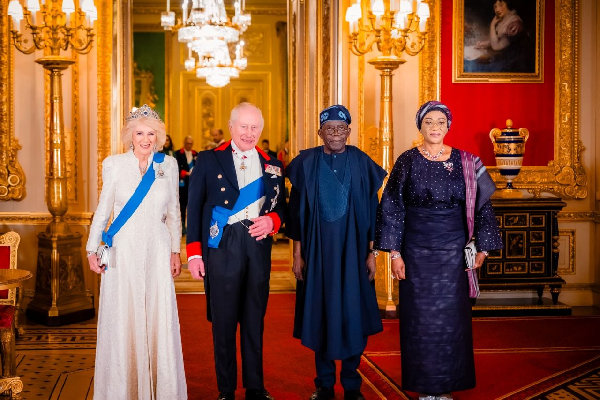 President Tinubu and King Charles alongside their wives