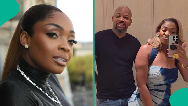 Davido's sister, Sharon Adeleke and husband