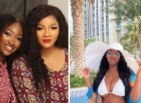 Omotola and her daughter, Meraiah