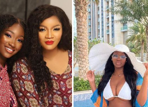 Omotola and her daughter, Meraiah