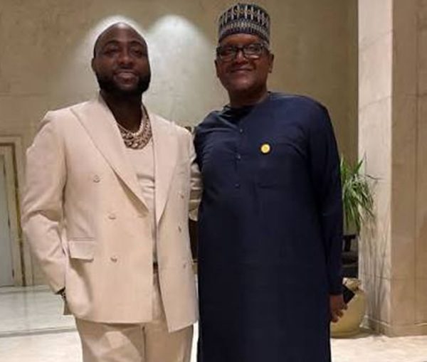 Davido and Africa’s richest man, Aliko Dangote