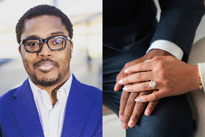 Paddy Adenuga is engaged for the third time