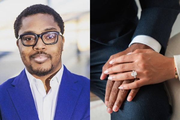 Paddy Adenuga is engaged for the third time