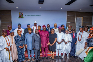 The panel with Governor Seyi Makinde of Oyo