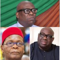Journalist Richard Akinnola, Joe Igbokwe and Dele Momodu