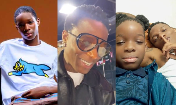 Bolu and his father, Wizkid