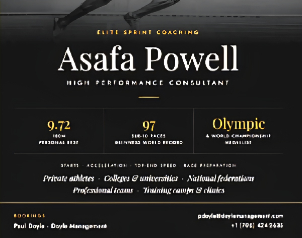 Jamaican sprint legend Asafa Powell