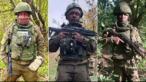 Some of the African fighters in Russia