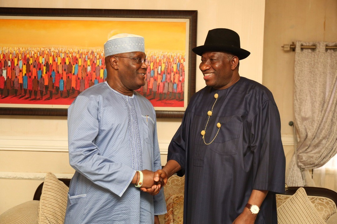 Former President Goodluck Jonathan and Former Vice President Atiku Abubakar