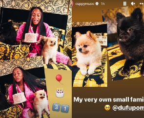 DJ Cuppy and pets