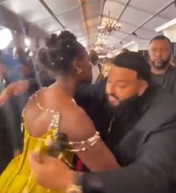 Tems and DJ Khaled met after the Grammy Awards