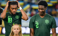 Super Eagles stars Ola Aina and Alex Iwobi