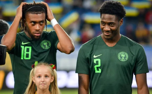 Super Eagles stars Ola Aina and Alex Iwobi