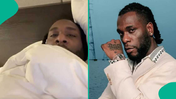 Burna Boy receiving treatment