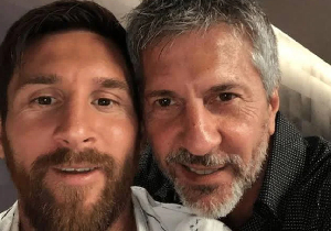 Lionel Messi and his father, Jorge Messi
