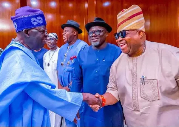 President Bola Tinubu and Governor Ademola Adeleke